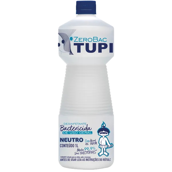 Álcool líquido TUPI ZEROBAC Neutro - 1L